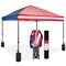 Best Choice Products 8x8ft Easy Setup Pop Up Canopy w/ 1-Button Setup, Wheeled Case, 4 Weight Bags